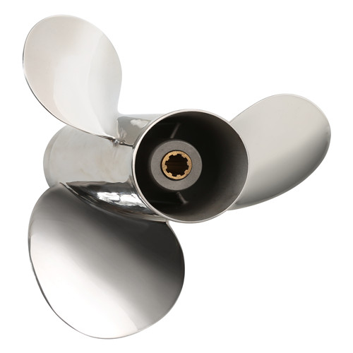 9 1/4x11-J Outboard Engine Propellers , Stainless Steel Props For Yamaha Outboards