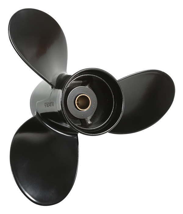 3b2w64517-1 Black Aluminium Boat Propellers For Tohatsu Outboard Engine