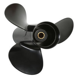 China Black Aluminum Alloy Folding Boat Propeller 9.9x13 For Tohatsu / Nissan supplier