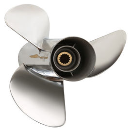 China 2 / 4 Strock Stainless Steel Boat Propeller For Yamaha Engine 60-115 Hp supplier
