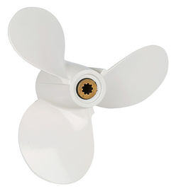 China White Outboard Marine Boat Propellers , Tohatsu Outboard Propellers supplier