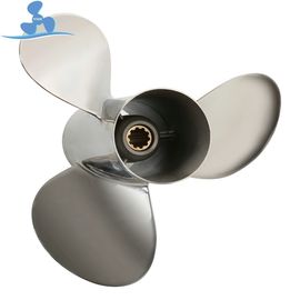 China 664-45949-00-EL 3 Blade Stainless Steel Boat Propeller For Outboard Motor 20-30HP supplier