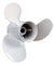 White 3 Blade Boat Propeller , Yamaha Replacement Propellers SGS TUV BV Listed supplier