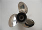 Polished Stainless Steel Outboard Motor Propellers 3 Blades With 13 3/4x15 Size supplier