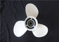 White Outboard Boat Props , High Power Boat Propellers 663-45952-02-EL supplier