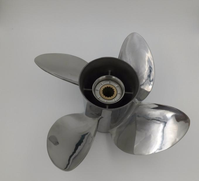 115hp Parsun Outboard Propellers , Stainless Steel 4 Blade Propellers