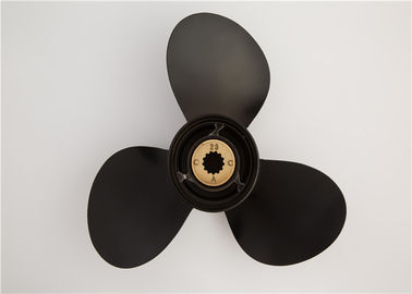 China 9 1/4X9-J 3 Blade Boat Propeller 8 Spline With Rubber Bushing Aluminum Alloy Materials supplier