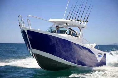 China Saltwater Aluminum Fishing Boats , Cuddy Cabin Boats 1.6M Height supplier